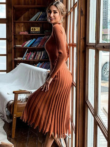 brown pleated midi dress Plus Size Sleeveless Scuba Boat Neck, Sweet Sunday Midi Dress in Chocolate, Size 1X, For Cocktail